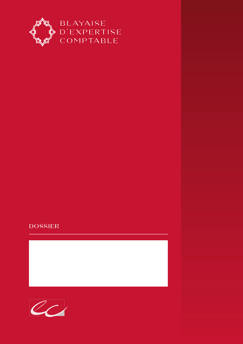 1ère de Couverture de dossier - Blayaise d'Expertise Comptable