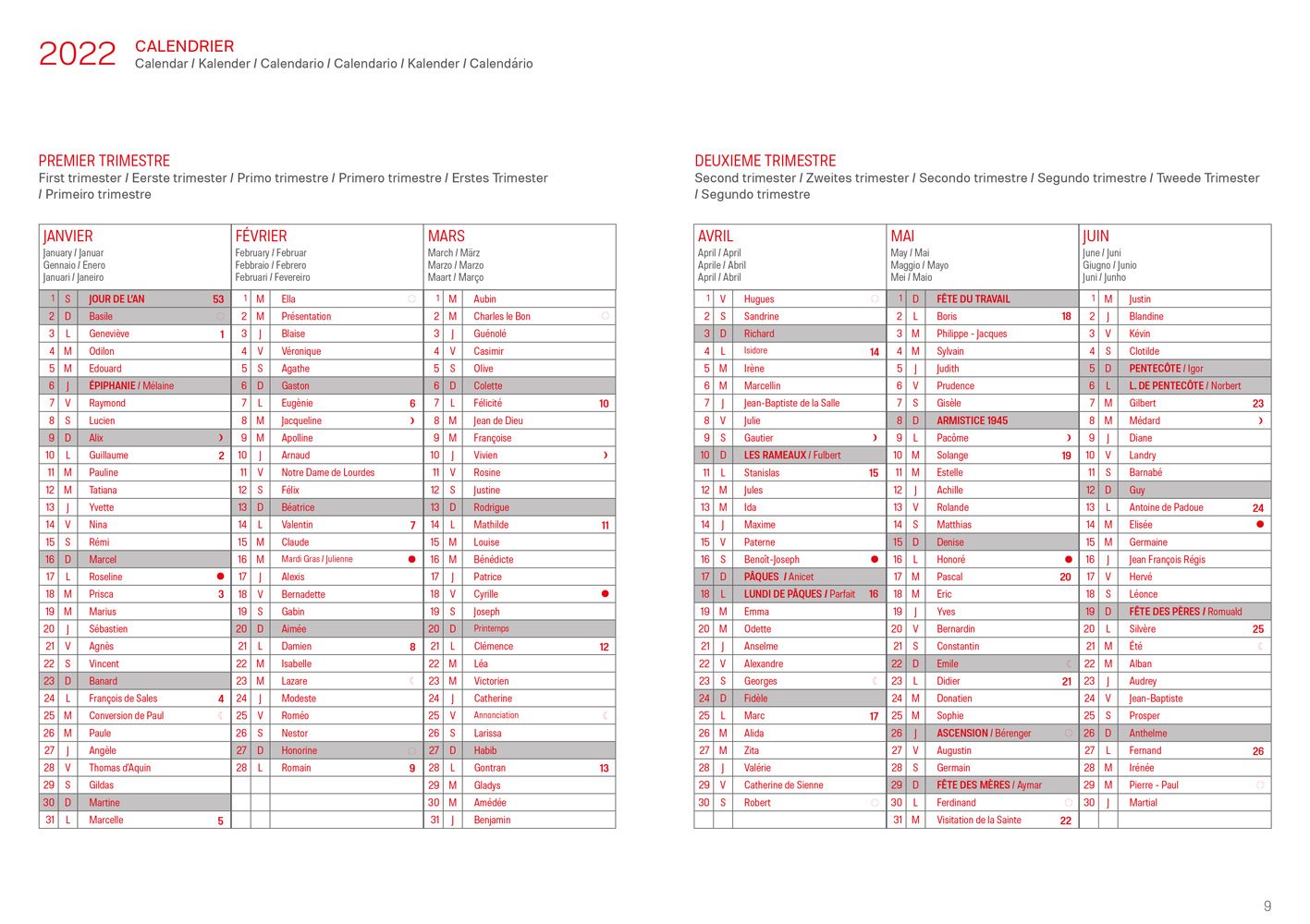 Calendrier