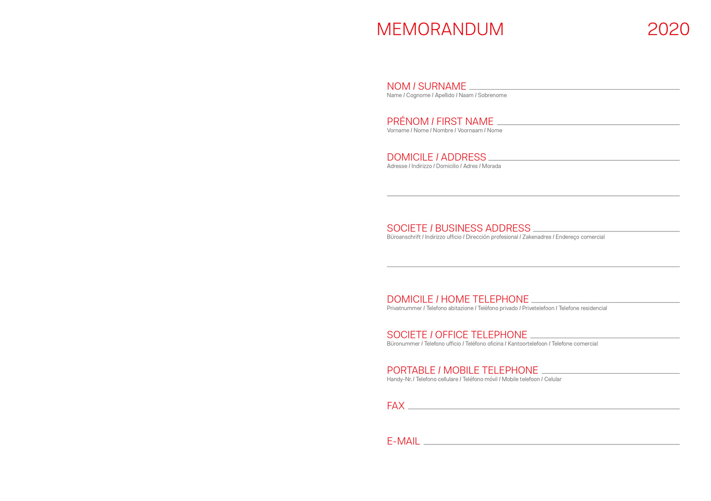 Mémorandum