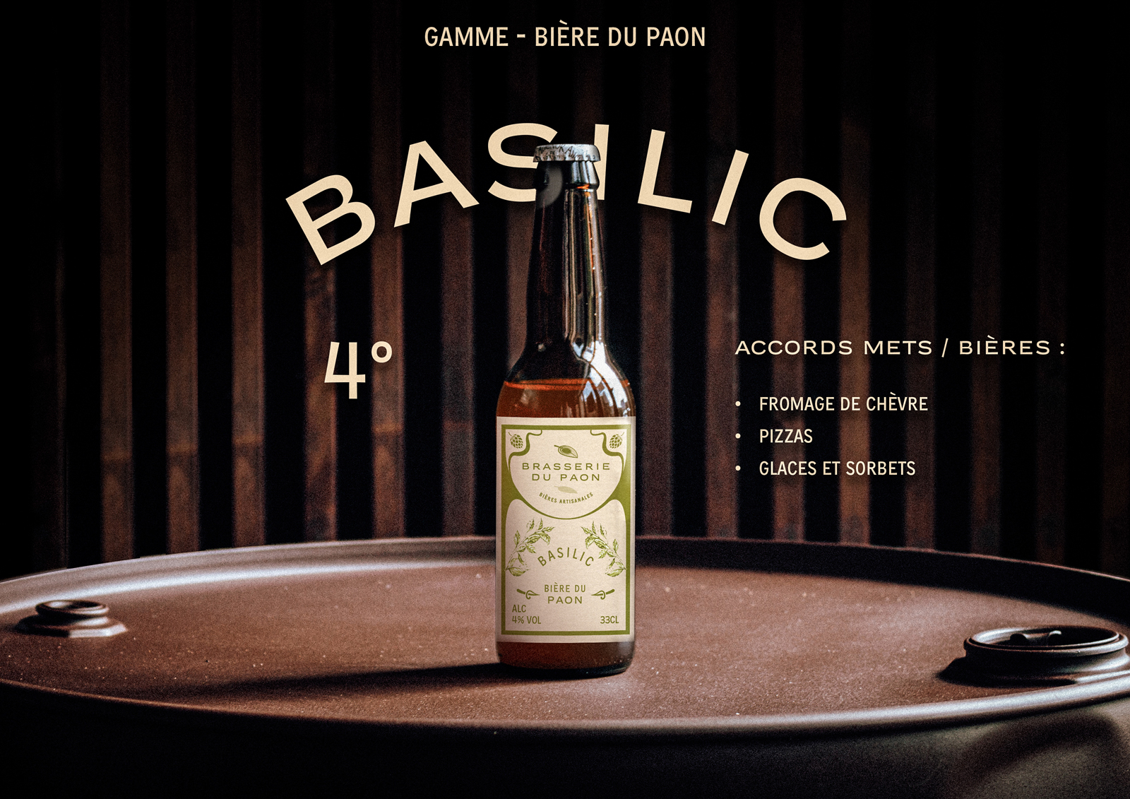 Bière Basilic - Brasserie du Paon