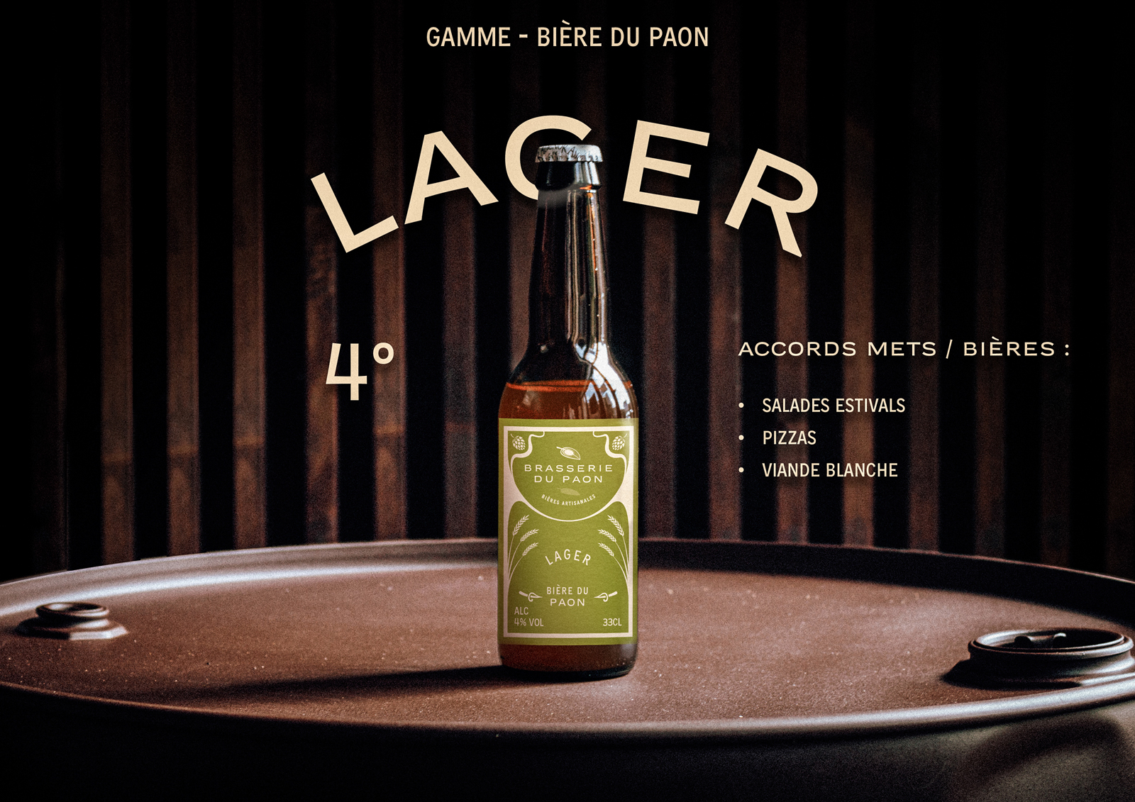 Bière Lager - Brasserie du Paon